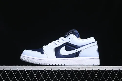 All categories Air Jordan Jordan series basketball shoes Air Jordan 1 Low Air Jordan 1 Low AJ1 Joe 1 silk navy blue low-top cultural casual sneakers FZ8778-044